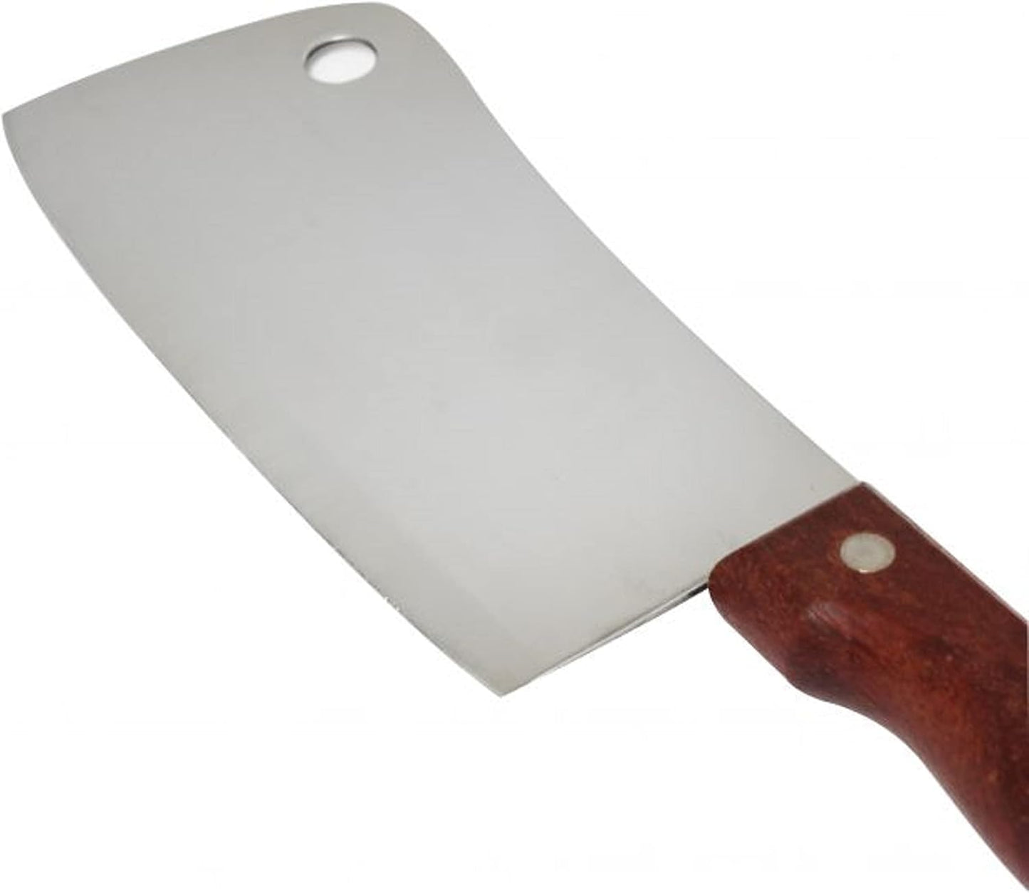 6" Stainless Steel Asian Cleaver with Riveted Wood Handle- Kitchen Cleaver Chef Knife Cleaver Kitchen Knife Chopper Butcher Knife Meat Cleaver Knife for Home Kitchen and Restaurant