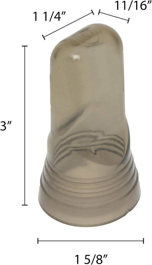 Universal Liquor Pourer Cover Smoky-Clear Color PolyVinyl Chloride Set of 12- Pourer Cap Liquor Bottle Pourer Cover Dispenser Spout Dust Covers Bottle Pour Spout Cover