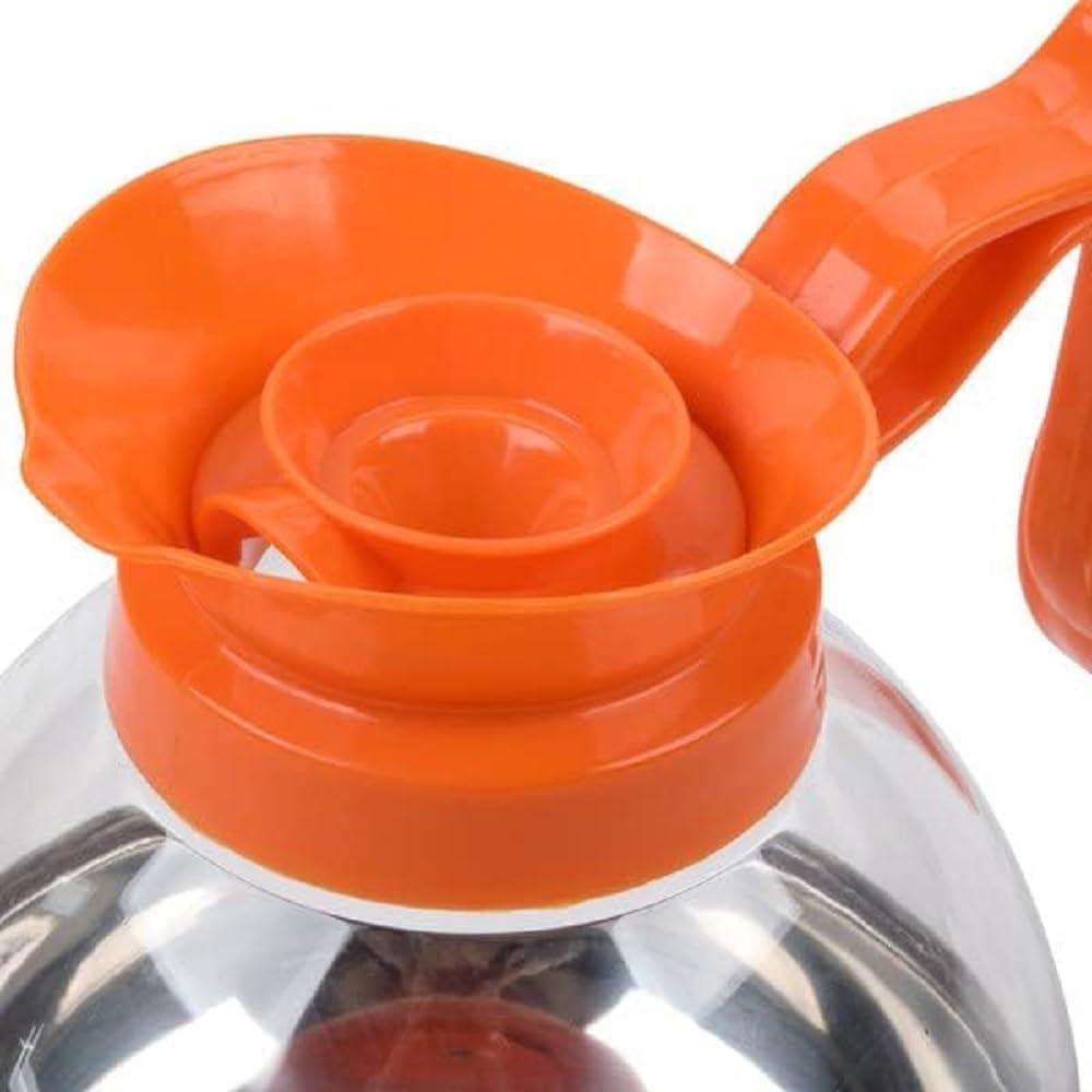 64 oz. Coffee Decanter Stainless Steel Base Polycarbonate Body with Plastic Handle Commercial Grade- Coffee Carafe Easy Pour Coffee Decanter Perfect for Cafes Home and Restaurant
