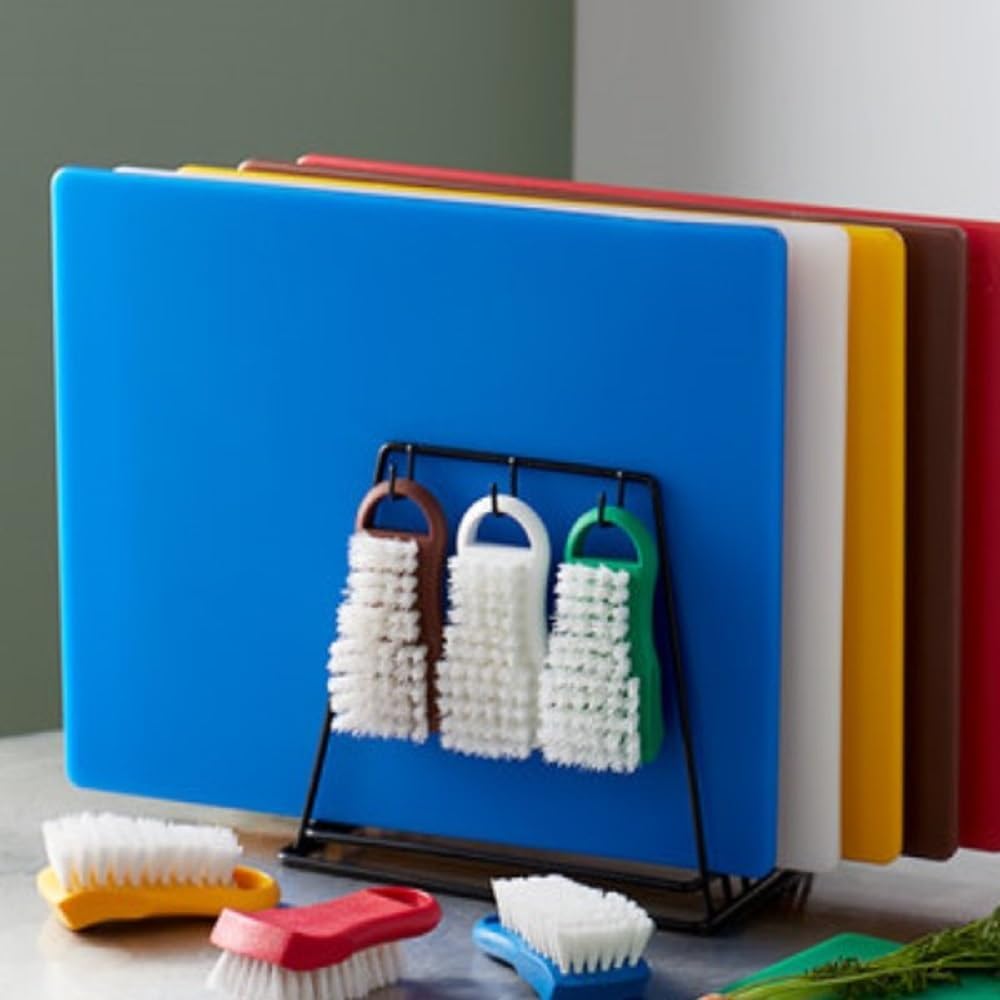 24" x 18" x 1/2" Heavy Duty Wire Frame Cutting Board Rack (Fits) 6 Boards and 6 Brushes Cutting Board- Storage Cutting Board Rack Chopping Board Organizer Stand Holder Kitchen