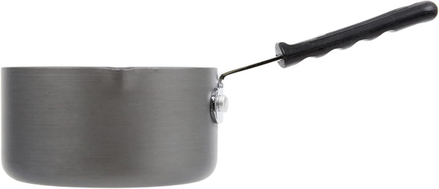 Non-Stick SaucePan Anodized Aluminum with Pour Spout Black Cool Handle Sleeve- Multipurpose use Cooking Sauce Pan Cookware Cooking Pot for Home Kitchen Restaurant