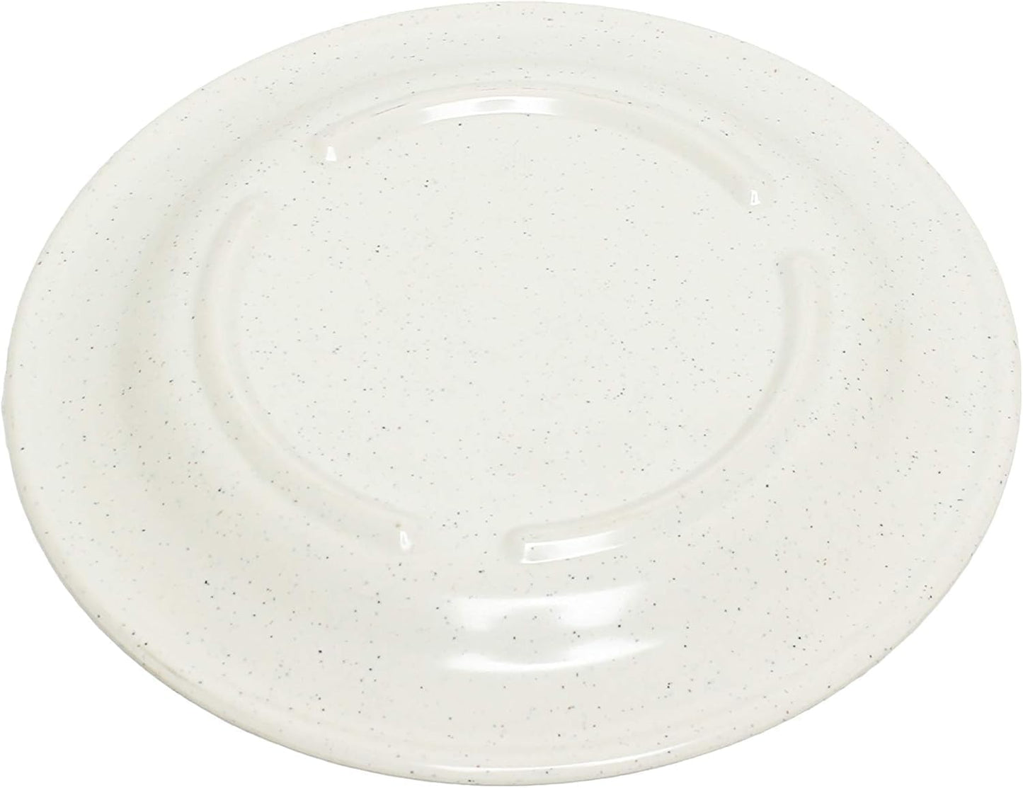 Arcadia Round Dinner Plates Melamine Set of 12- Dishwasher Safe Break-Resistant Reusable Plates Kitchen Plates Dinnerware Appetizer Plates Serving Plate
