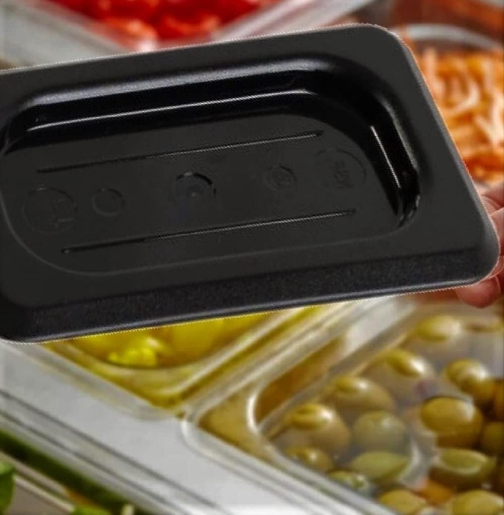 Solid Polycarbonate Food Pan Lid - Food Storage Container Cover Restaurant Commercial Hotel Pans Cover for Food Prep Fruits Vegetables Beans Corns