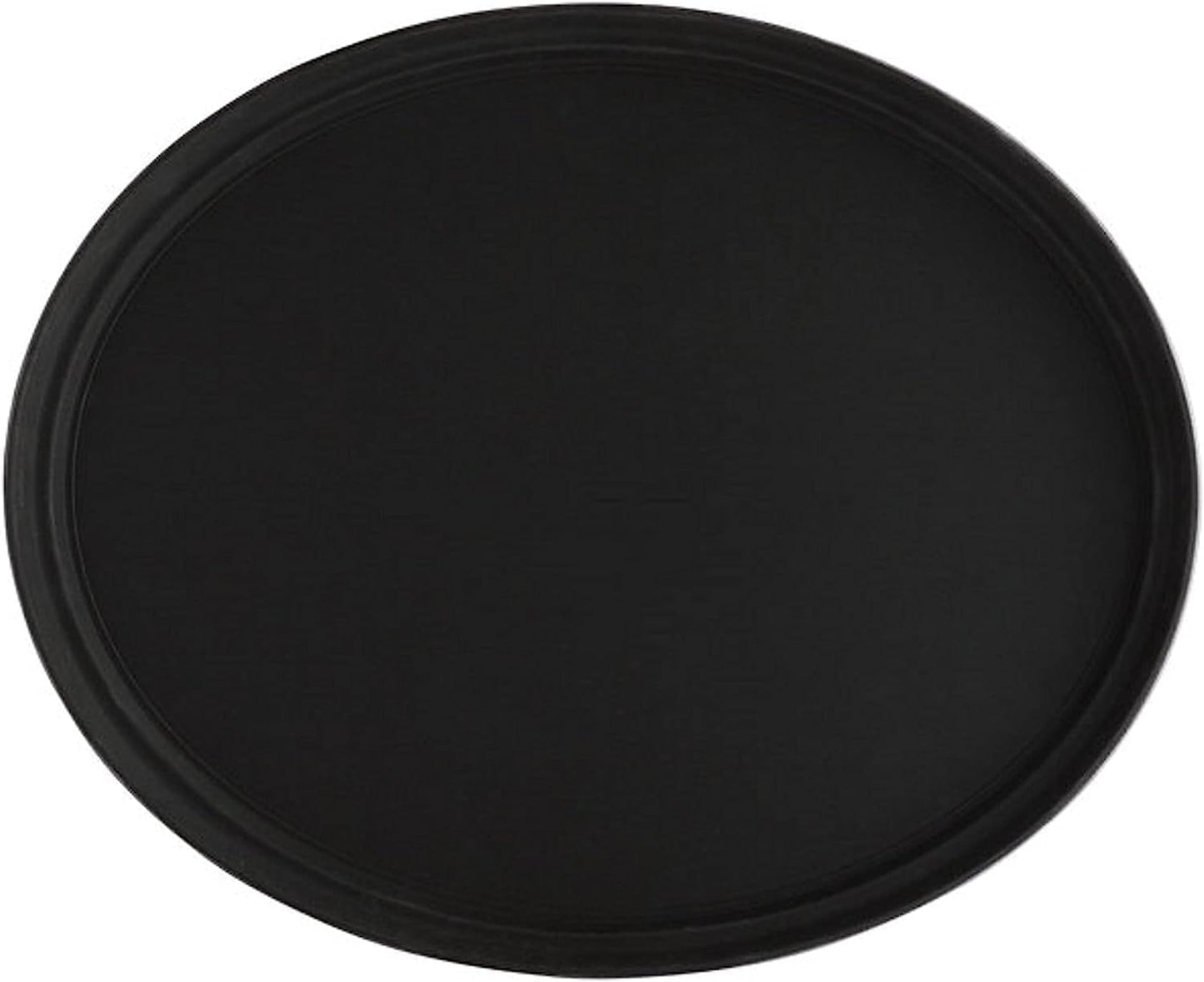 Serving Tray Fiberglass Set of 2- Non Slip Surface Service Trays Round Tray Plastic Food Meals Server Tray for Home Kitchen Restaurant Cafeteria Bar Hotel