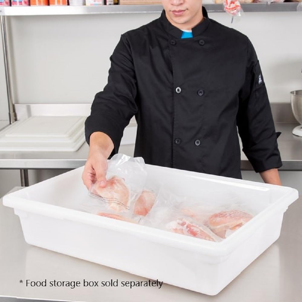 Food Storage Box Drain Shelf White Color- Food Storage Container Drain Shelf for Food Fruit Vegetables Sink Kitchen Restaurant Hotel Kitchen and Cafeteria