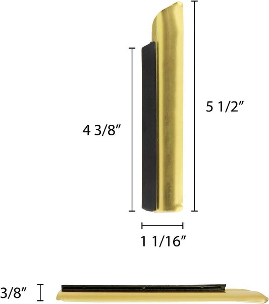 5 1/2" Aluminum Deluxe Crumb Sweeper Gold Color Set of 6- Table Crumbers for Tablecloth in Restaurants and Homes Servers Waiters Waitresses Tool
