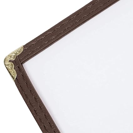 Triple Page Book Fold Restaurant Menu Covers 3 Page 6 View Set of 10- Crystal Clear Menu Covers Sleeve Menu Folder Menu Book Holders for Bar Cafe Restaurant