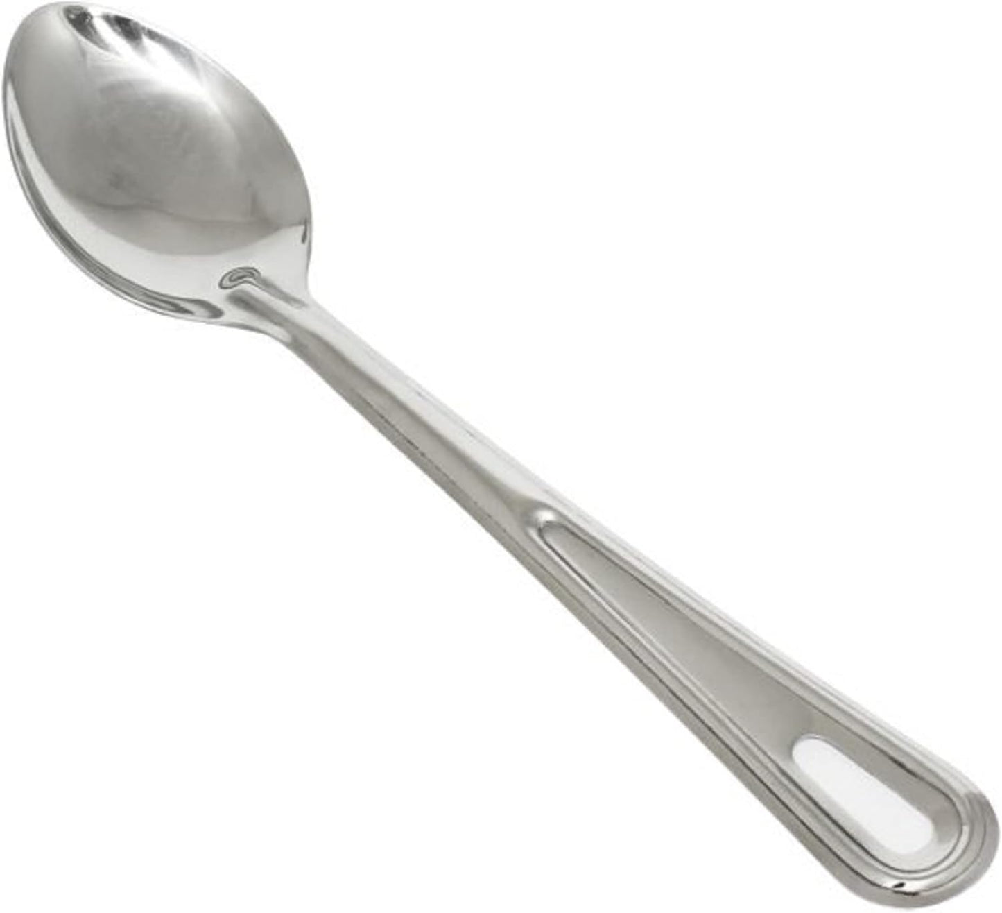 Basting Spoon Stainless Steel with Hanging Slot- Basting Spoon Utensil Spoon for Mixing Stirring Cooking & Serving Kitchen Accessories Restaurants and Home