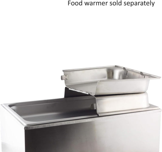 21-3/8" x 12" x 2-1/2" Stainless Steel Chafing Dish Hinged Dome Cover- Chafing Dish Cover Chafer Lid for Food Warmer Chafers Buffet Warmer Catering Event Party Holiday Buffet Weddings