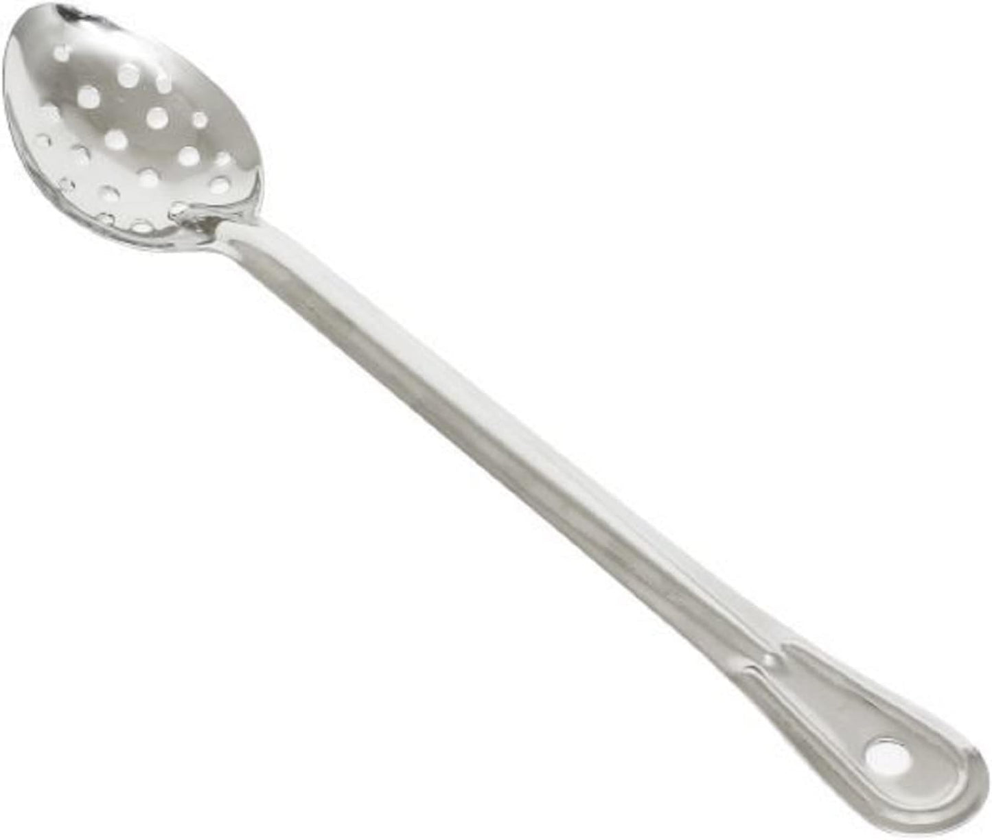 Basting Spoon Stainless Steel with Hanging Slot- Basting Spoon Utensil Spoon for Mixing Stirring Cooking & Serving Kitchen Accessories Restaurants and Home