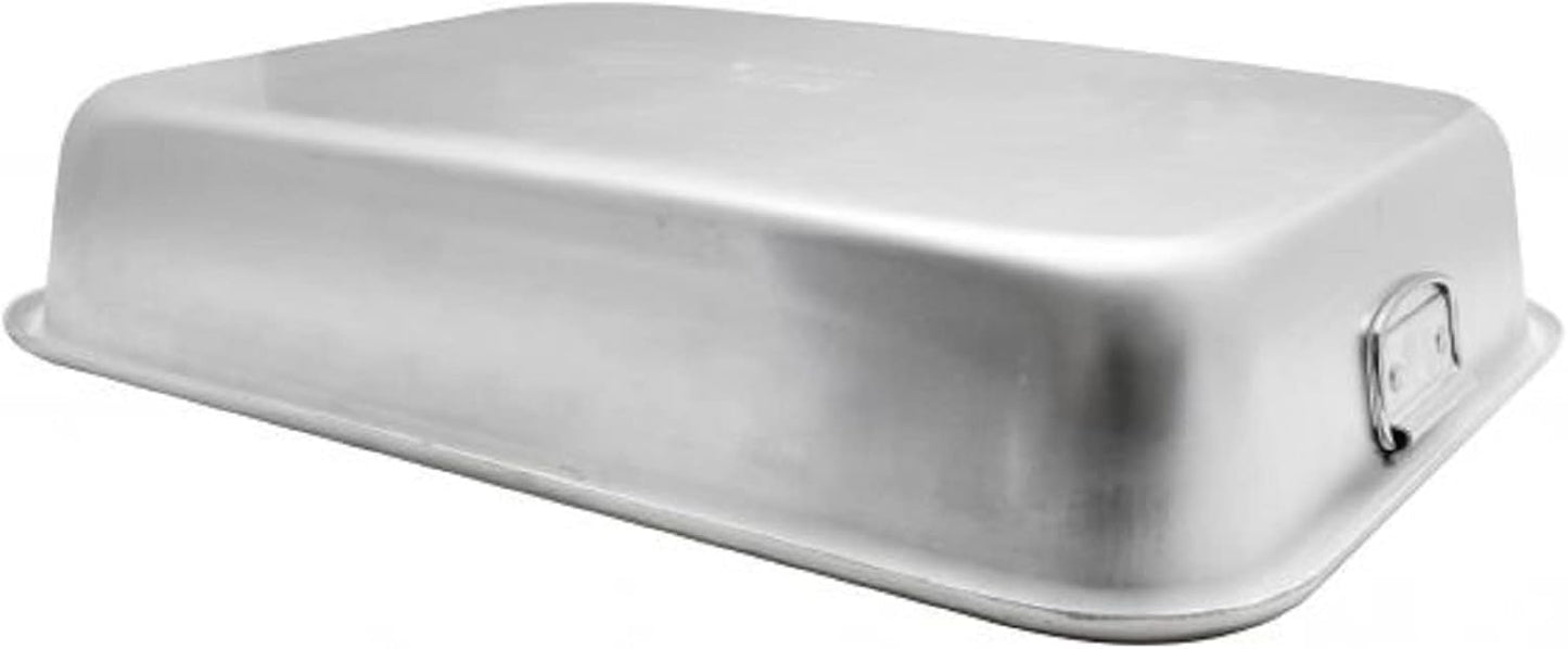 Rectangular Roaster Pan Aluminum - Roasting Pan Turkey Roaster Pan Broiler Pan Great for Chicken Lamb and Vegetable
