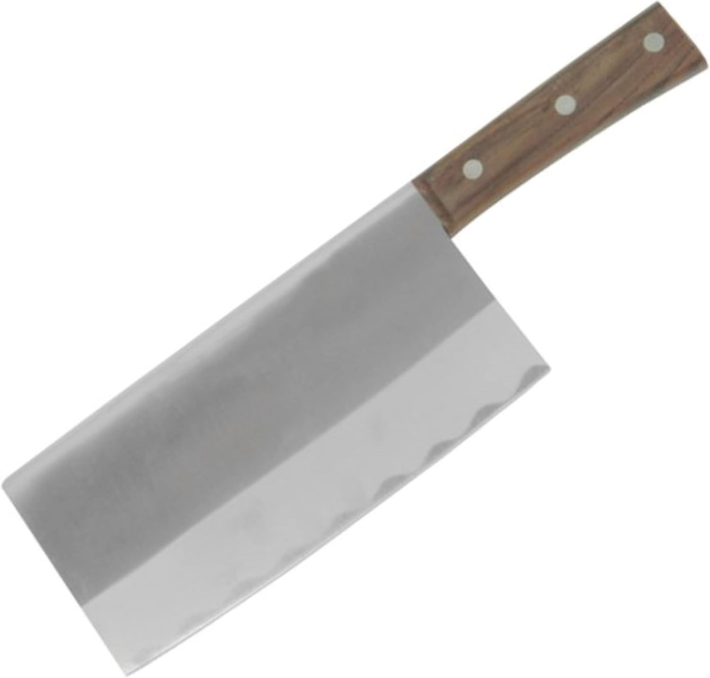 11” Stainless Steel Cleaver with Riveted Wood Handle- Sharp knife Chopper Butcher Knife Heavy Duty Butcher Knife Chopper for Chef Meat Cutting for Home Kitchen and Restaurant