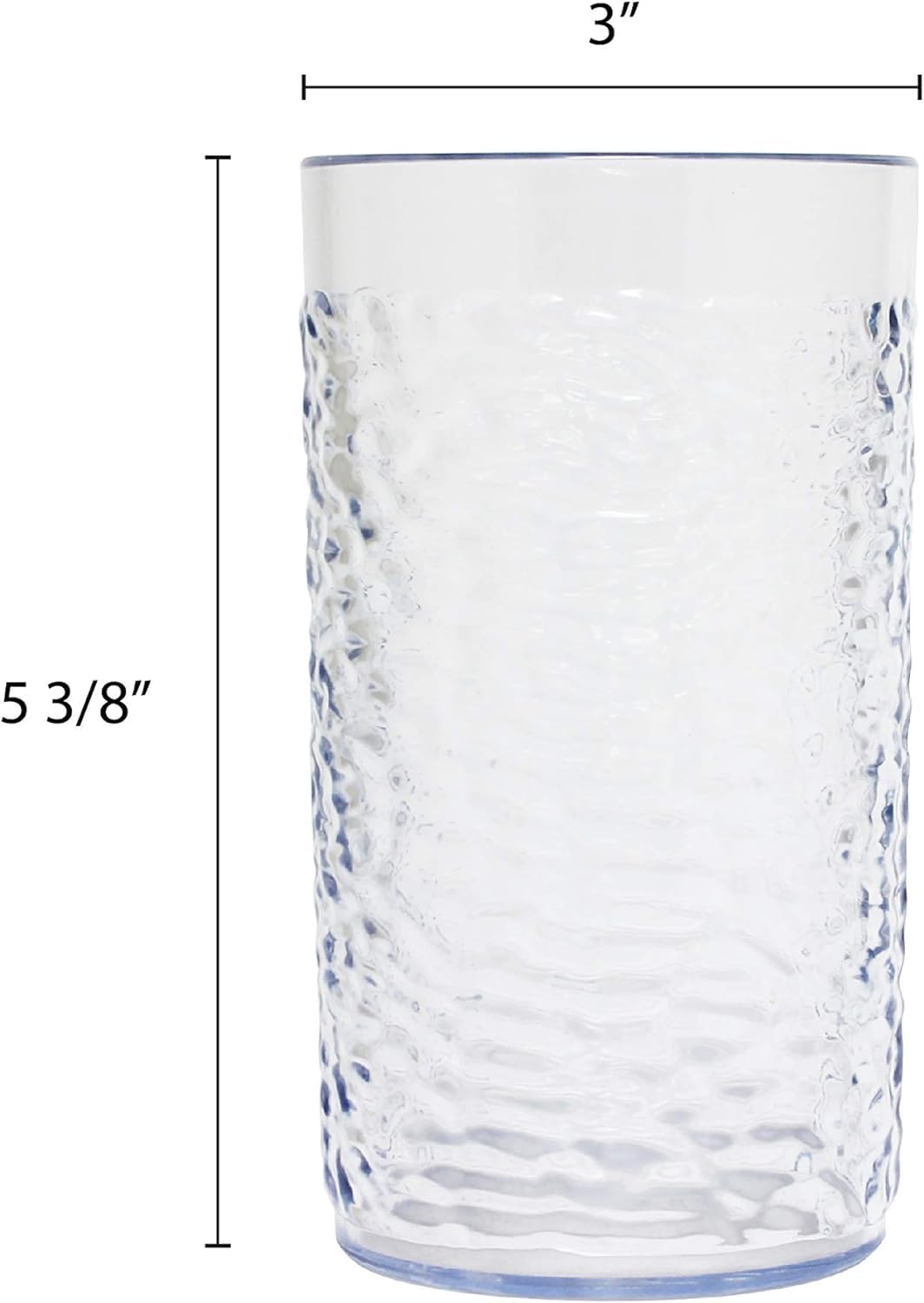 Pebble Tumbler Drinking Glasses Set of 12- Reusable Premium Water Iced Tea Glasses Dishwasher Safe Break-Resistant for Home and Restaurants
