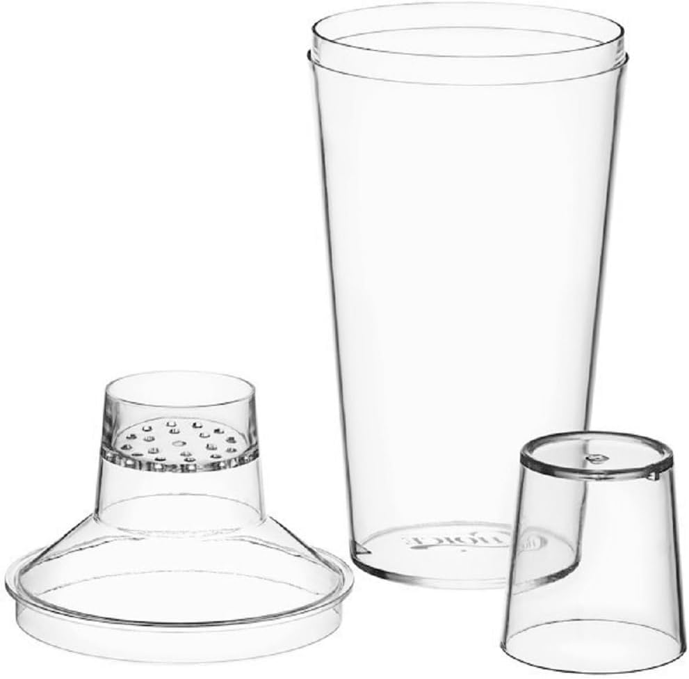16 oz Cocktail Shaker Shot Shaker Polycarbonate 3-piece Set - Essential Bar Tools For Drink Making Drink Mixer Bartending Bar Tool Drinks Mixer Hand Shaker Cup