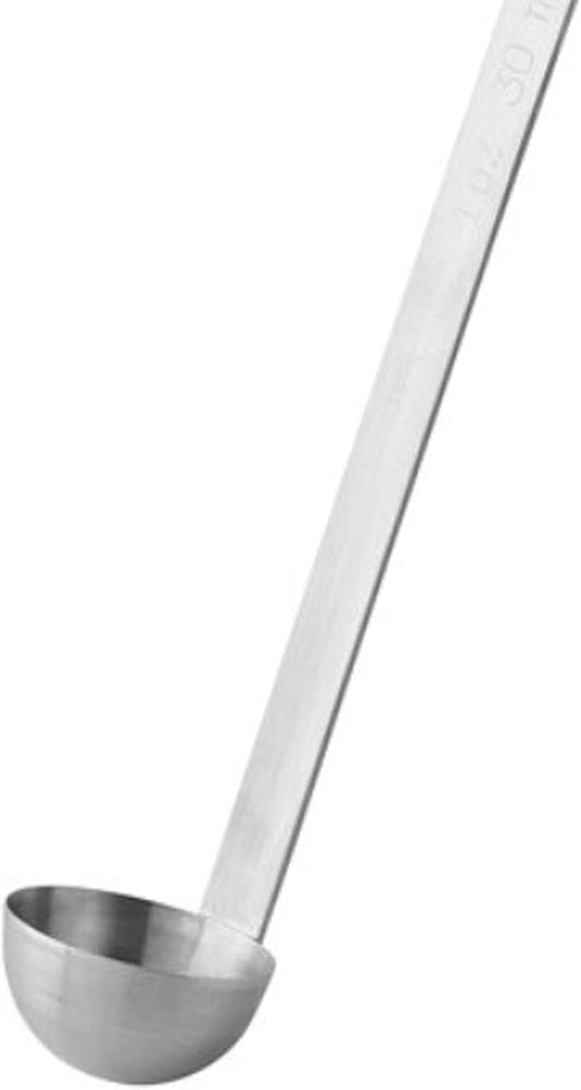 Stainless Steel Ladle with Long Hooked Handle- Kitchen Ladle Best Kitchen Accessories Cooking Serving Spoon Cooking Spon for Soup Chili Gravy Salad Dressing Pancake Batter