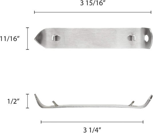 4-1/4" Stainless Steel Heavy-Duty Can Opener Set of 3- Can Punch Bottle Opener Bottle & Can Opener Classic Beer Opener Compact Size Beverage Bottle Opener for Kitchen Bar or Restaurant