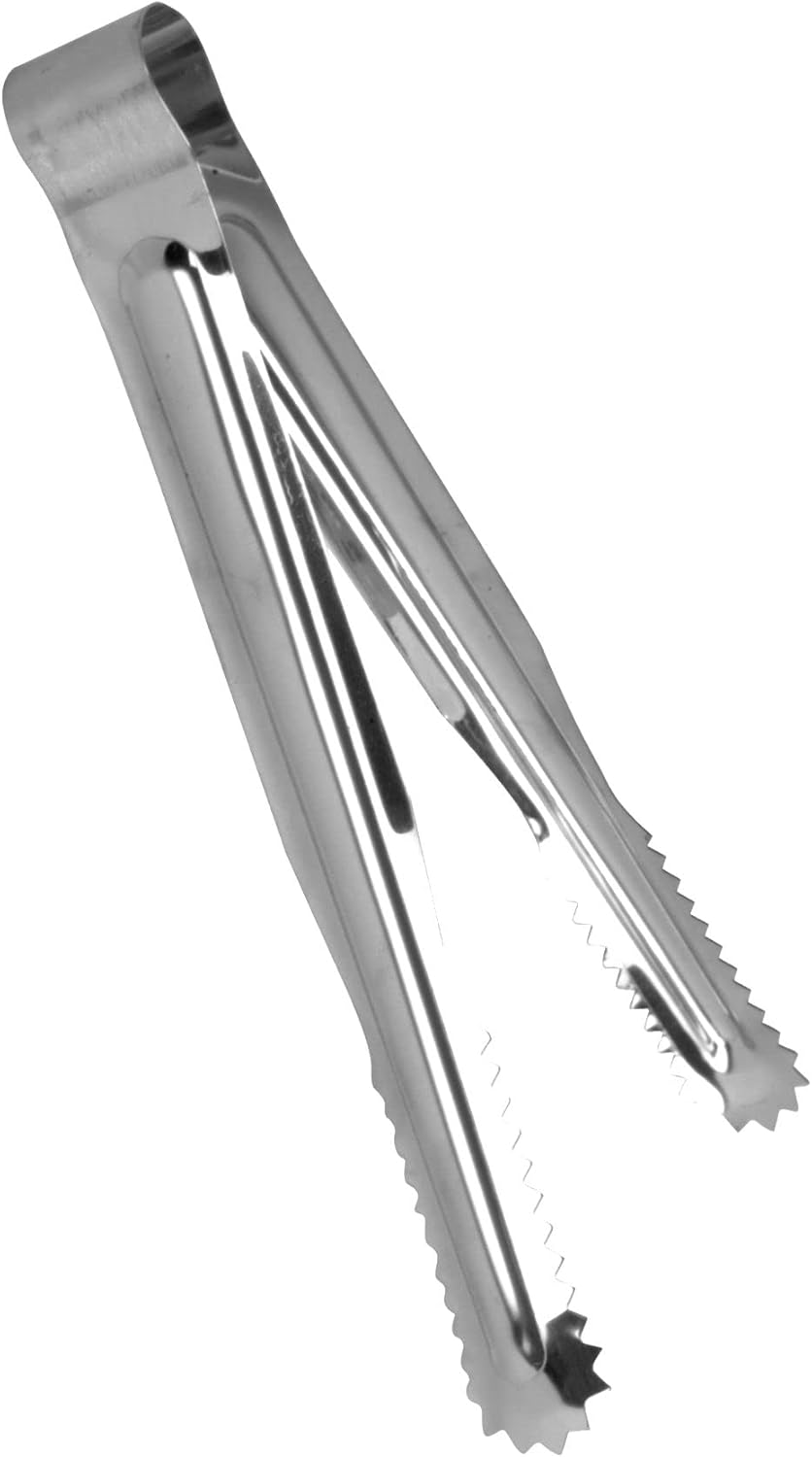 Stainless Steel Bread Tong Set of 12- Serving Tongs Bread Tongs Strong Grip for Grabbing Food Premium Stainless Steel Tongs for Serving Cooking Grilling Barbecue BBQ Buffet