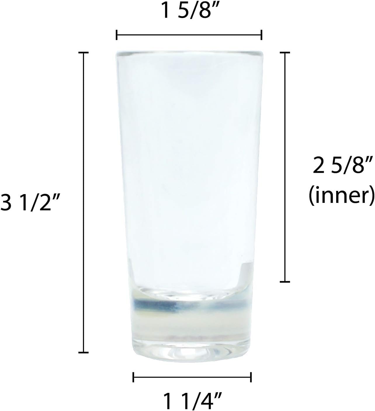 Straight Round Shot Glass Polycarbonate with Heavy Base Clear Color Set of 2- Liquor Plastic Drinking Glass Clear Shot Glass Tequila Shots for Whiskey Tequila Vodka Espresso