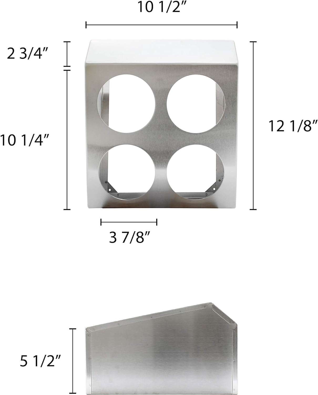 Cavities Stainless Steel Flatware Cylinder Holder- Flatware Cutlery Organizer Holder Holes Utensil Flatware Tableware Organizer Silverware Caddy Holder for Kitchen Home Restaurant