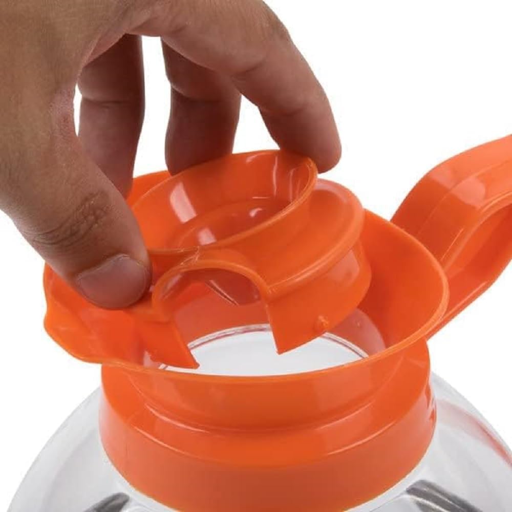 64 oz. Coffee Decanter Stainless Steel Base Polycarbonate Body with Plastic Handle Commercial Grade- Coffee Carafe Easy Pour Coffee Decanter Perfect for Cafes Home and Restaurant