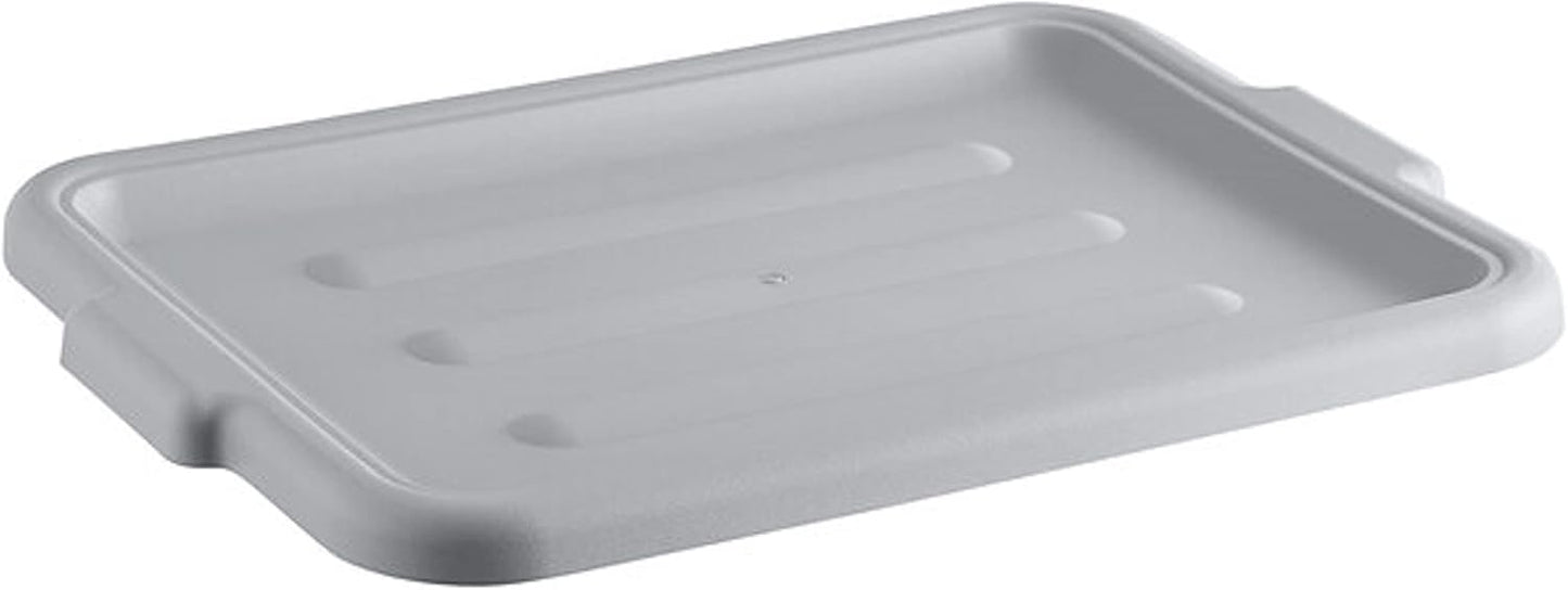Plastic Bus Box/Tub Lid fits 20-1/2" x 15-1/2" x 5" and 20-1/2" x 15-1/2" x 7" Bus Tub - Heavy Duty Plastic Restaurant Tub Lid for Kitchen Organization Storage