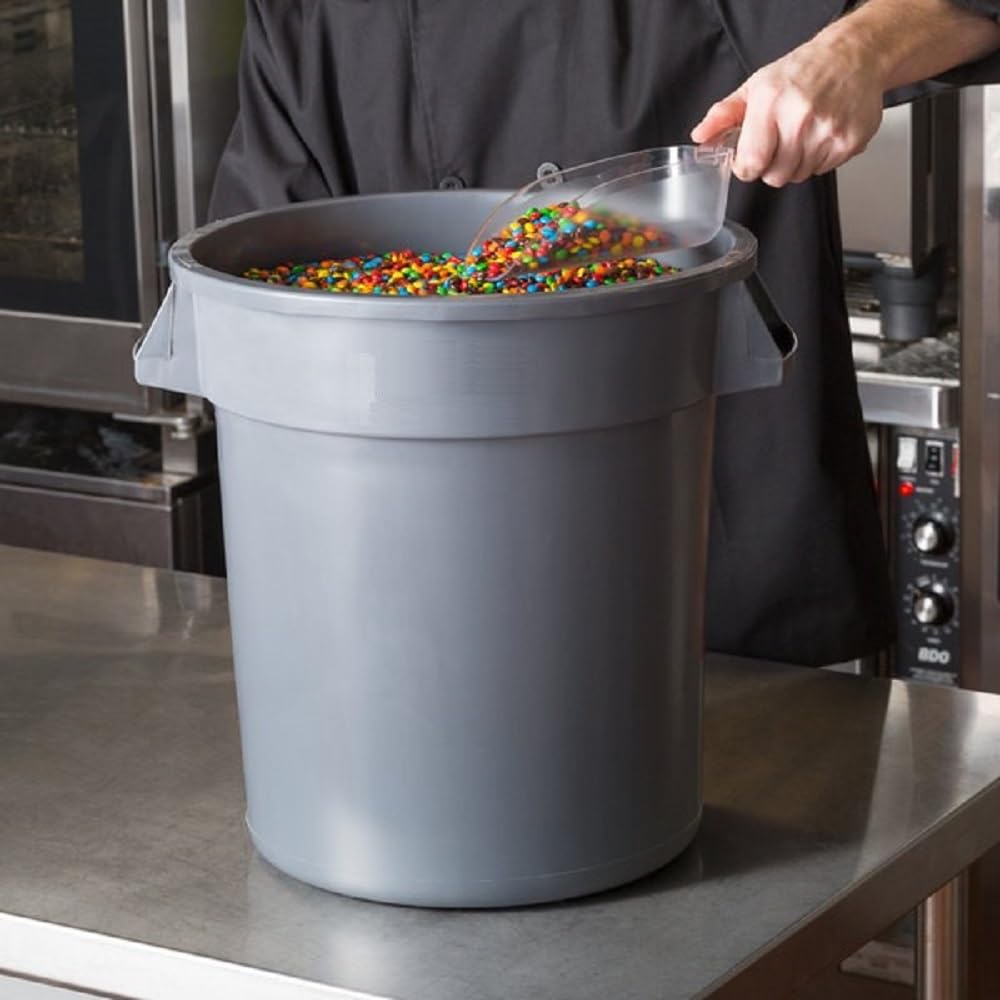 Round Trash Can Height Gray Color- Wastebasket Garbage Bin Trash Container Recycling Bin Kitchen Bathroom Bedroom Office Trash can