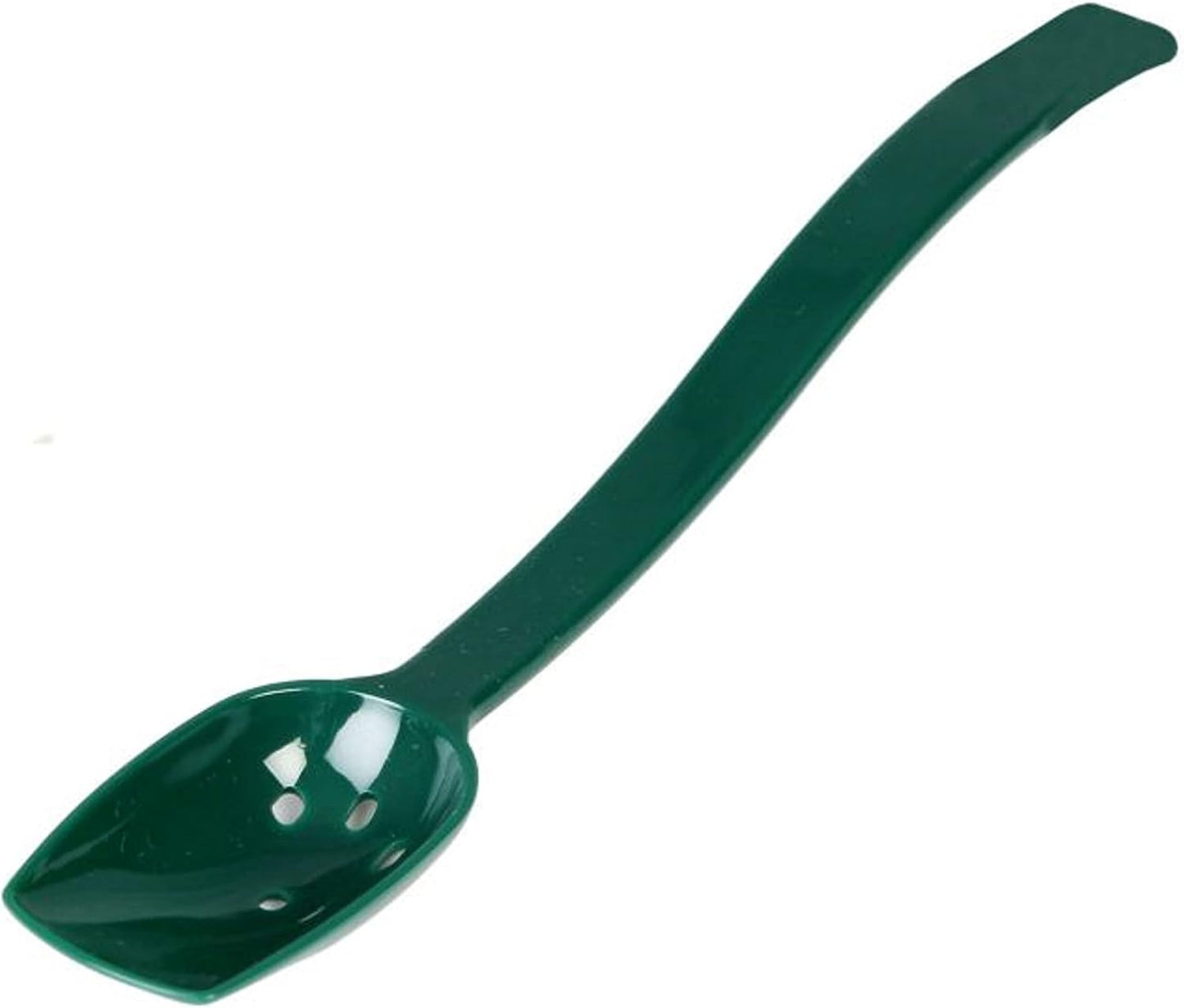 Perforated Buffet Serving Spoon Polycarbonate Set of 12 -Buffet Serving Utensils Scooping Serving Flatware Set for Catering Party Kitchen Banquet Restaurant
