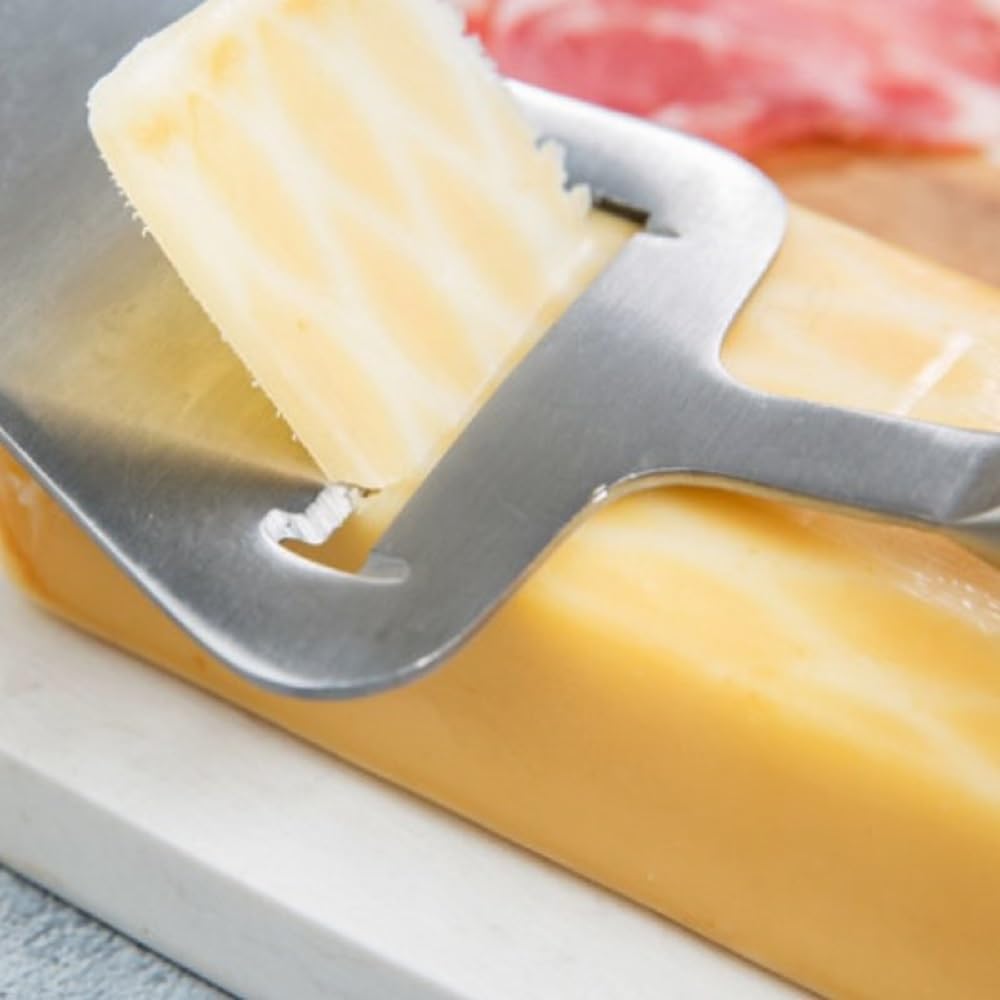 11" Stainless Steel Cheese Plane Set of 2- Multi-Functional Cheese Slicer for All Types of Cheese Kitchen Cooking Tool Cheese Cutter for Soft Semi-Hard Hard Cheeses Kitchen Cooking Tool