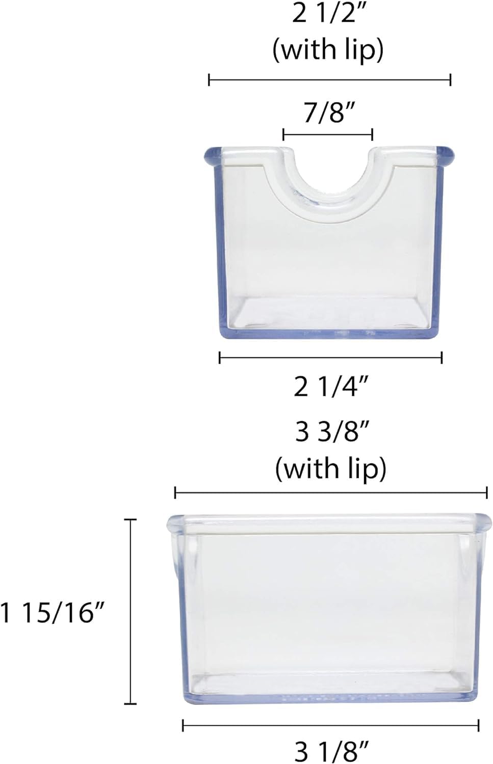 Set of 12 Sugar Packet Holder Plastic - Sugar Caddy Holder for Sweetener Packets Organizer Caddy for Coffee Bar Tea Bag Organizer for Table Restaurant Hotel