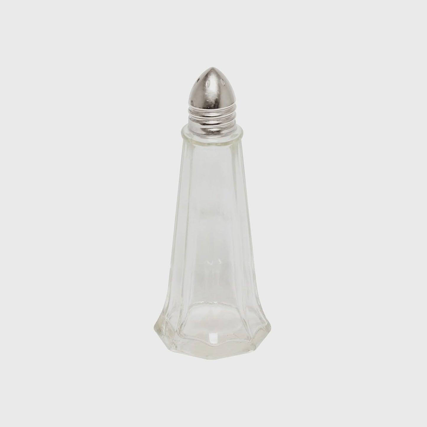 Tower Salt Pepper Shakers with Glass Body Stainless Steel Top - Salt Shaker Salt Pepper Shakers Glass Spice Jars Accessories for Wedding Party Restaurant Home Kitchen