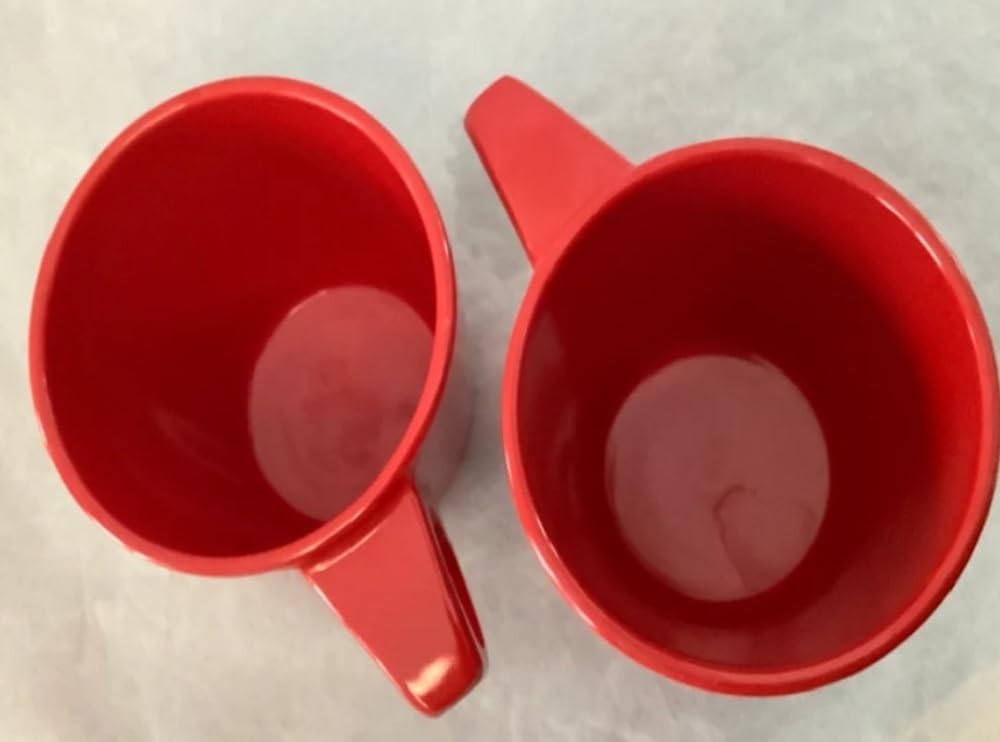 7 oz Stacking Cup Melamine Set of 12- Dishwasher Safe Break-Resistant Coffee Cup Set Reusable Plastic Cup for Latte Cappuccino Cocoa Hot Tea Mocha Home Cafe Restaurants