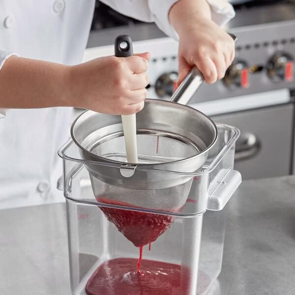 Stainless Steel Fine Mesh- Cone Shaped Strainer Food Strainer Juice Strainer Kitchen Tools Food Colander For Straining Seeds Beans Sauces