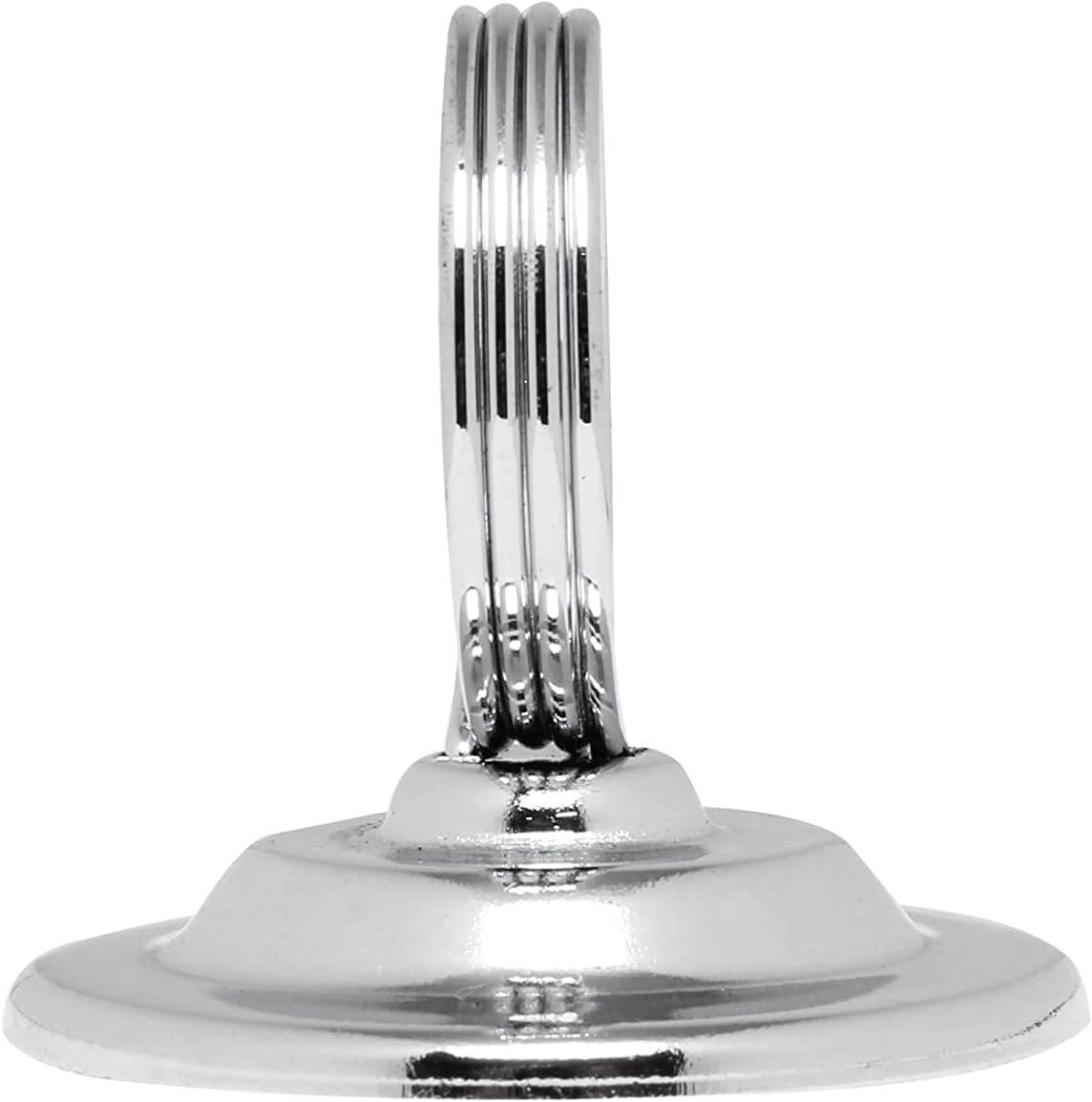 2-1/4" Ring Style Table Sign Menu Holder Steel Wire Ring Nickel-Plated Base Set of 12- Table Number Holder Display Table Card Holders Stand for Centerpieces Reception Party Birthday