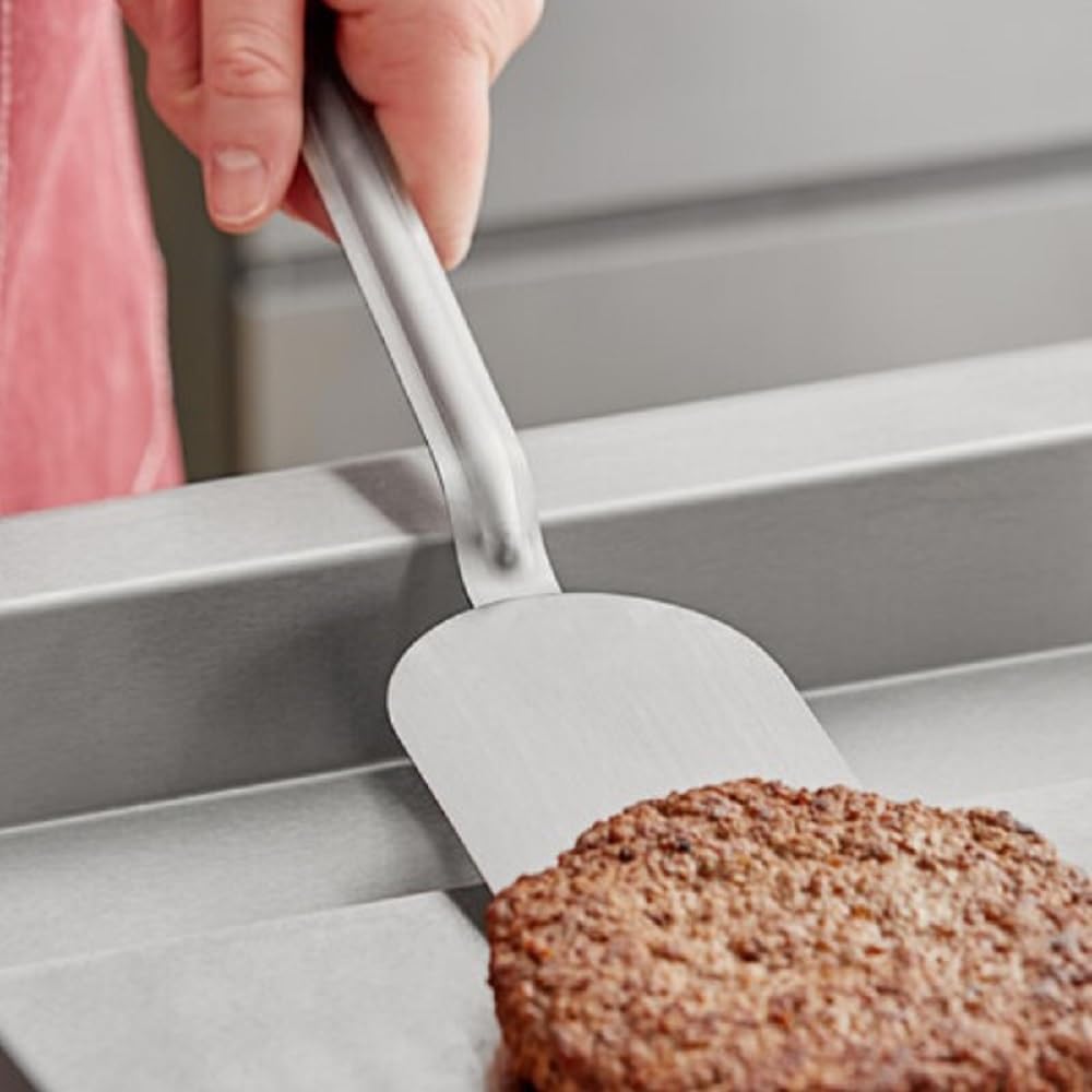 6" Stainless Steel Pancake Turner- Griddle Scraper Spatula Pancake Flipper Hamburger Turner for Outdoor Barbecue Turners Tools Food Service Home Restaurants