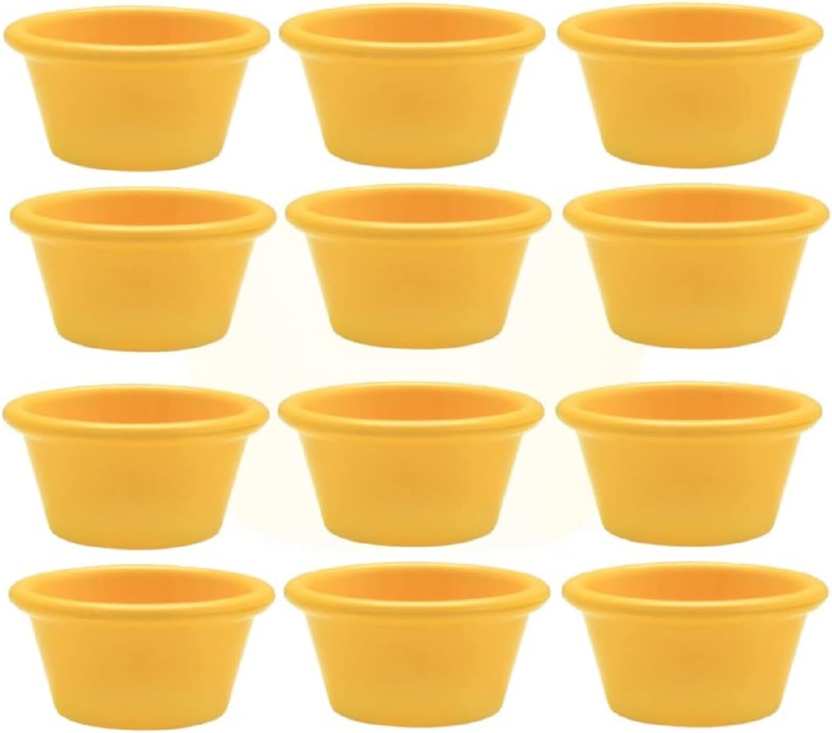 Smooth Ramekin Melamine - Plastic Ramekin Dipping Sauce Cup Portion Dipping Sauce Cups Individual Condiment cups For Catering Kitchen Restaurant