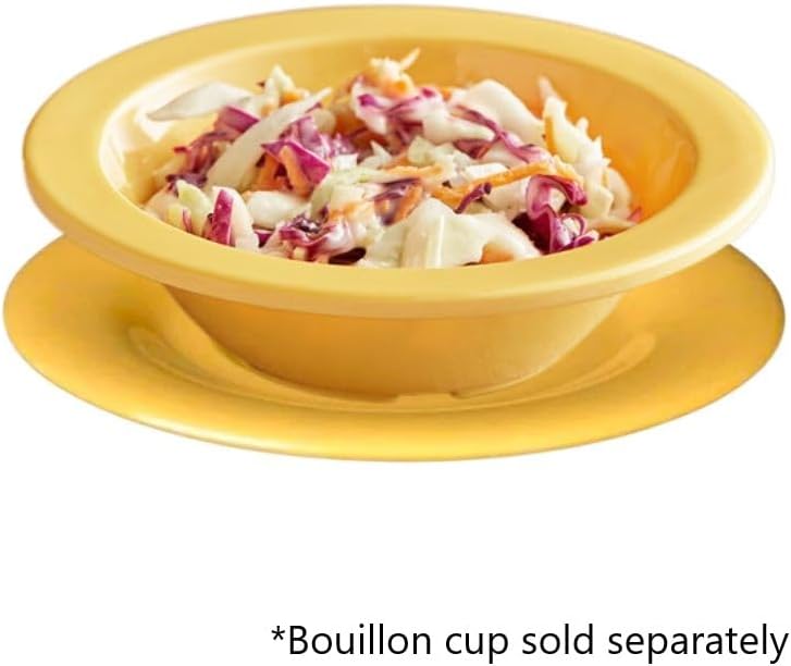 5-1/2” Saucer Melamine Set of 12 for Bouillon Cup/Salad Bowl - Dishwasher Safe Break-Resistant Appetizer Dessert Plates Coffee Cup Saucers Drinkware Home Cafe