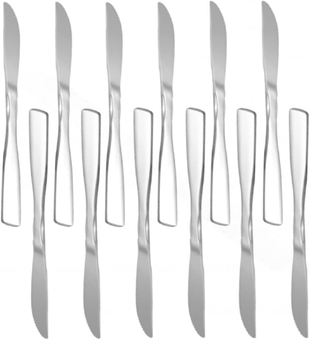 Salem Stainless Steel Set of 12- Stainless Steel Flatware Silverware Cutlery Kitchen Tableware Set for Home and Restaurant for Soup Spoons Round Spoons