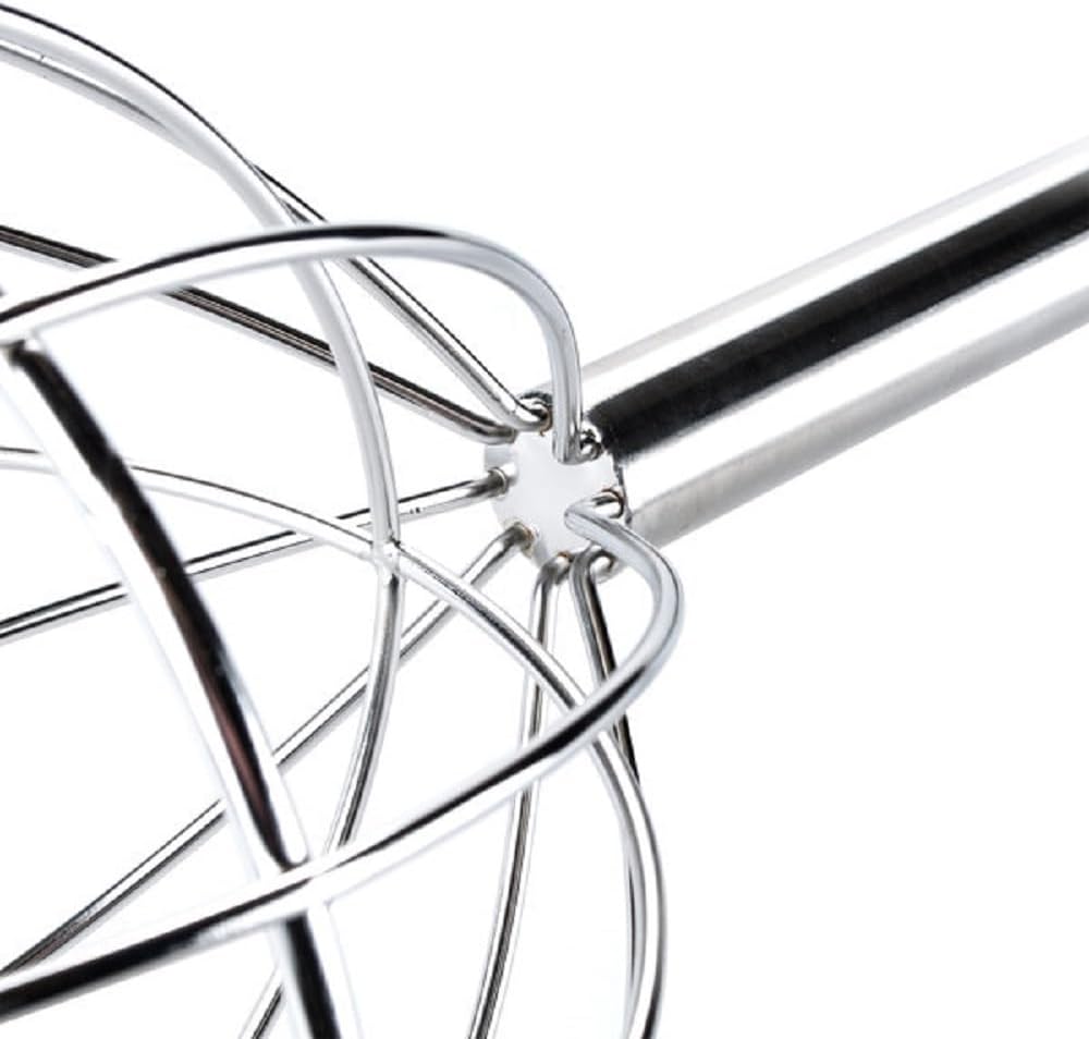 48" Kettle Whip Dome Shape Stainless Steel - Whisk for Whisking Beating Blending Ingredients Mixing Sauces Mixer Stirrer for Whisking Beating & Stirring