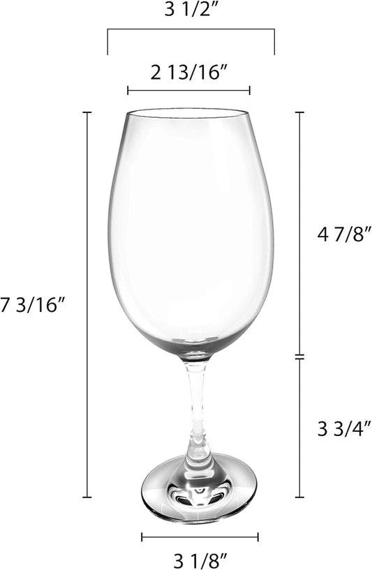 Red Wine Glass Polycarbonate - Plastic Stem Wine Glass Plastic Cocktail Glass Toasting Glass Red or White Wine Glass for Gift Wine Tasting Wedding House Warming