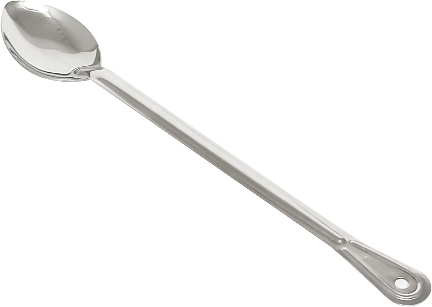 Extra Long Basting Spoon Stainless Steel 1.5 mm Thickness Heavy-Duty- Basting Spoon Utensil Spoon for Mixing Stirring Cooking & Serving Kitchen Accessories Restaurants Home