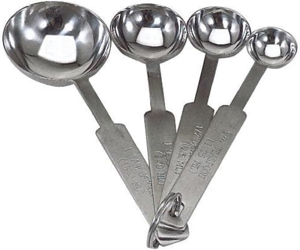 8-piece Ingredients Stainless Steel Measuring Cup and Measuring Spoon Set- Nesting Measuring Cups Stackable Cups and Spoons Kitchen Gadgets for Cooking & Baking