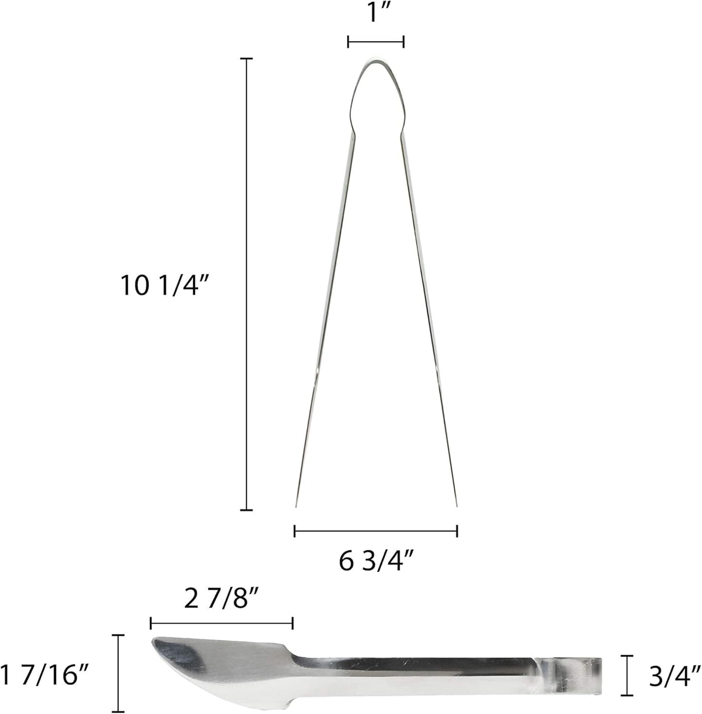Hamburger Tong Stainless Steel- Heavy Duty Flipping Tongs Multifunctional Stainless Steel Food Tongs for Beefsteak Bread Hamburger BBQ Meats Pizza Pies Bread Fish