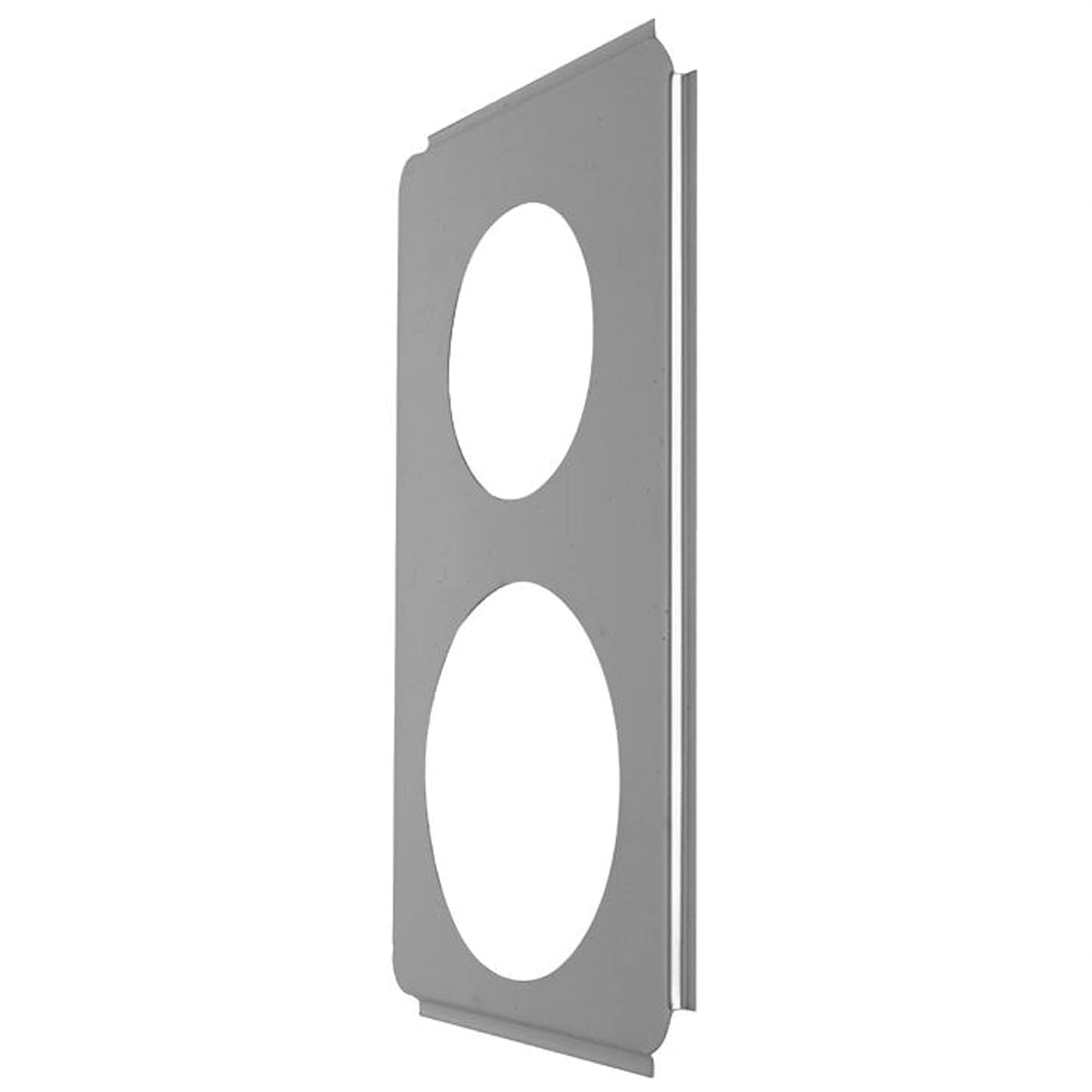 2 Holes Stainless Steel Steam Table Adapter Plate Inset Pans - for Soup Station Soup Warmer Soup Chafer Applicable for Kitchen Hotel Catering Restaurant Buffet