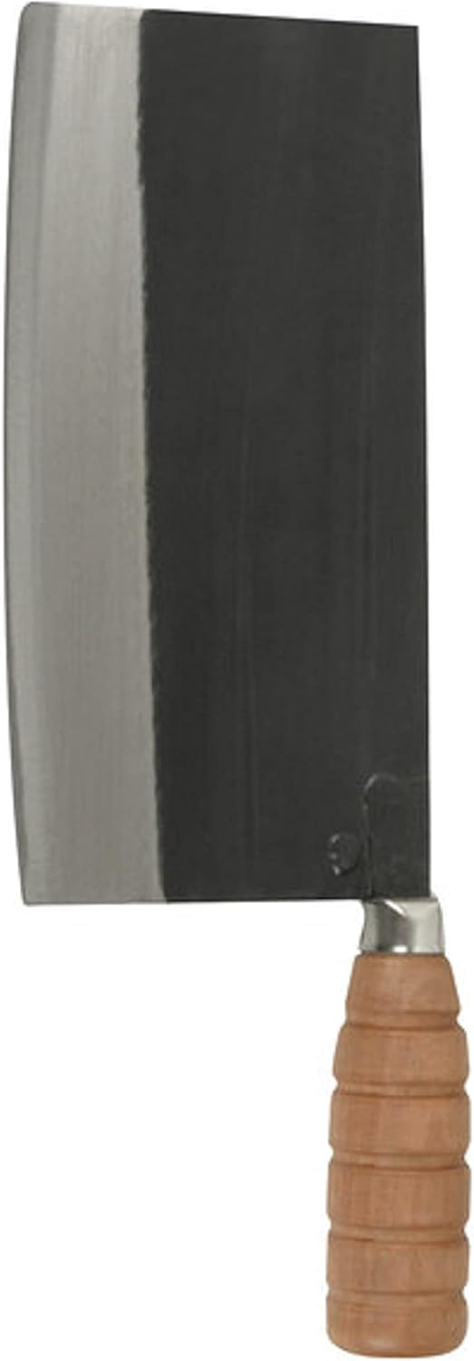 Cast Iron Ping Knife/Cleaver with Wooden Handle- Meat Cleaver Knife Bone Chopper for Butcher Slicing Vegetables Butcher Chopper Kitchen Knife for Home Kitchen and Restaurant
