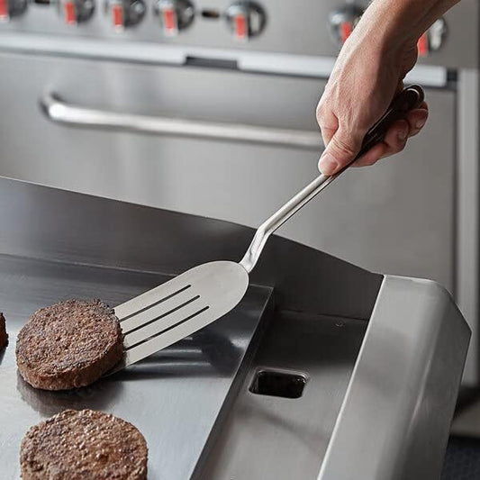 6" Stainless Steel Pancake Turner- Griddle Scraper Spatula Pancake Flipper Hamburger Turner for Outdoor Barbecue Turners Tools Food Service Home Restaurants