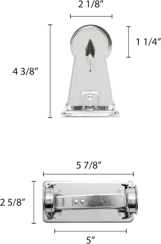 Dual Roll Locking Toilet Tissue Dispenser fits 4" Diameter Toilet Paper Roll Chrome Plated- Bathroom Toilet Paper Holder Wall Mounted Toilet Roll Holder for Bathroom Kitchen Washroom