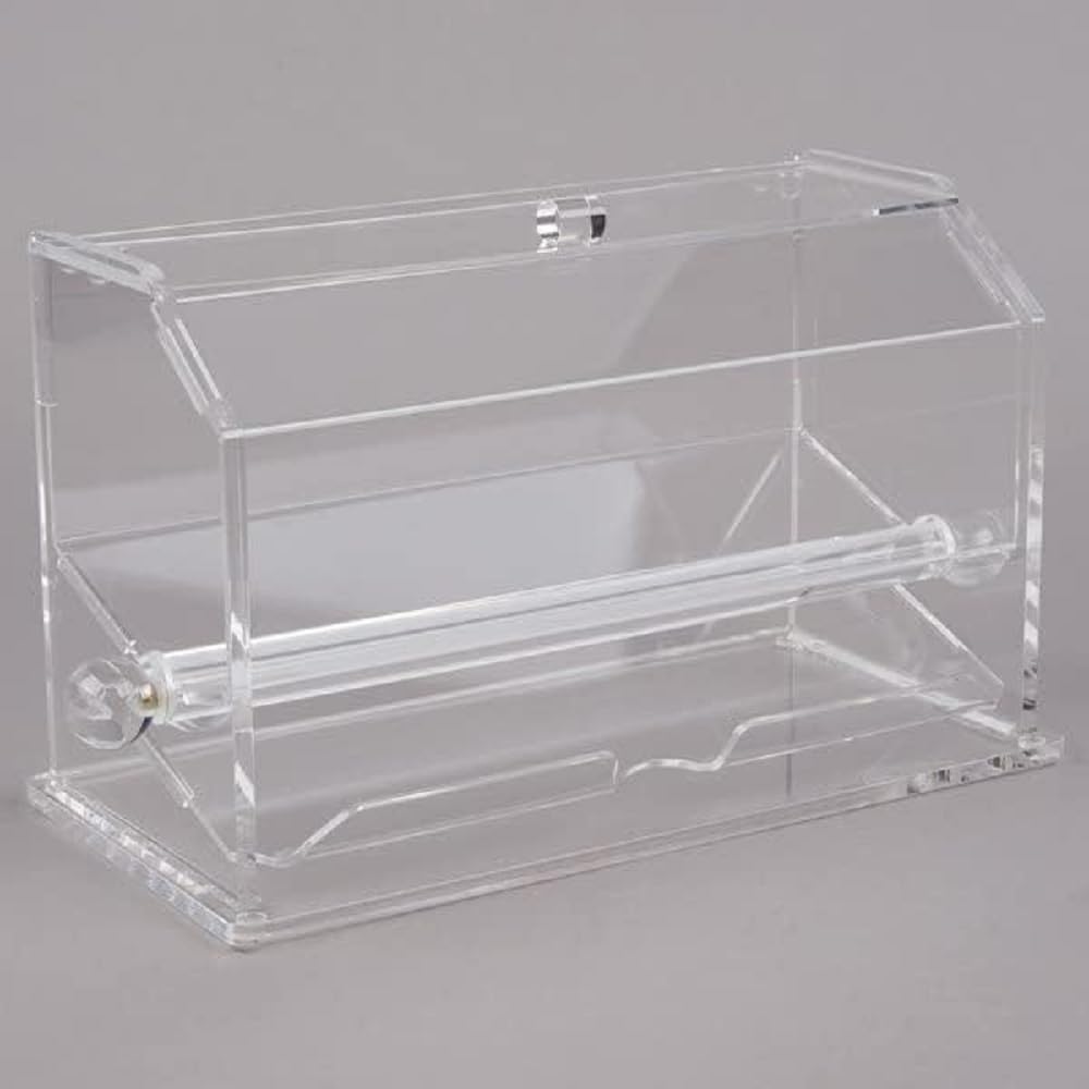 Acrylic Straw Dispenser Clear Color 12-5/8" x 5-5/8" x 6-7/8"-Reusable Straw Holder Straw Dispenser Straw Organizer for Countertop Coffee Bar Supplies Restaurants and Fast Food