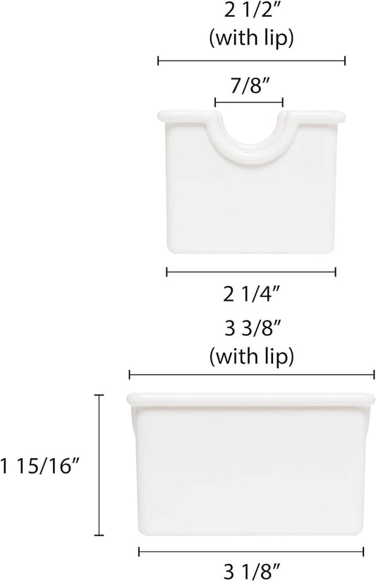 Set of 12 Sugar Packet Holder Plastic - Sugar Caddy Holder for Sweetener Packets Organizer Caddy for Coffee Bar Tea Bag Organizer for Table Restaurant Hotel