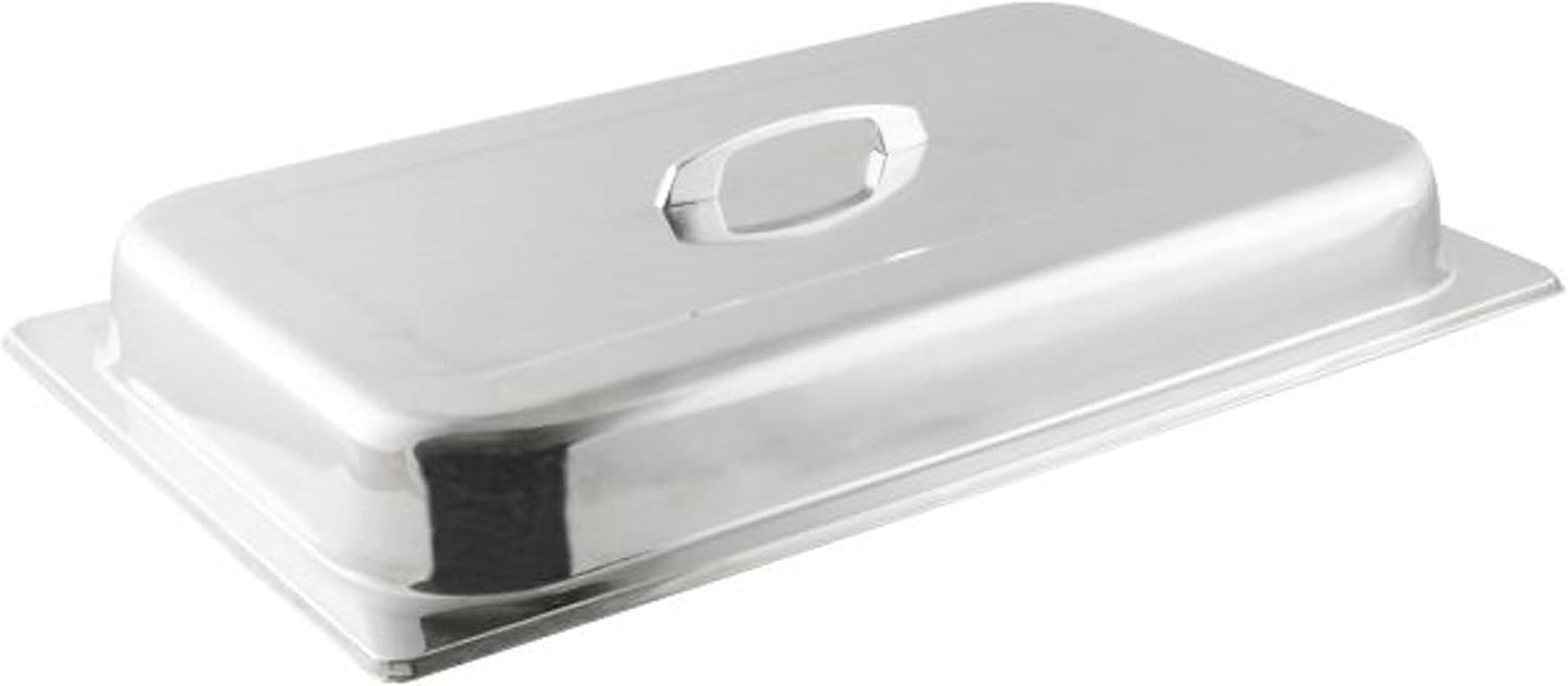 8 Qt. Full Size Stainless Steel Dome/Chafer Cover with Handle- Chafers and Buffet Warmer Cover for Catering Event Party Holiday Buffet Weddings Catering