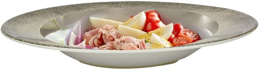 16 oz Pasta Bowls Dinnerware Melamine Set of 12- Dishwasher Safe Break-Resistant Reusable Pasta Plates Serving Bowl Pasta Bowls for Dinner Home Kitchen Restaurants